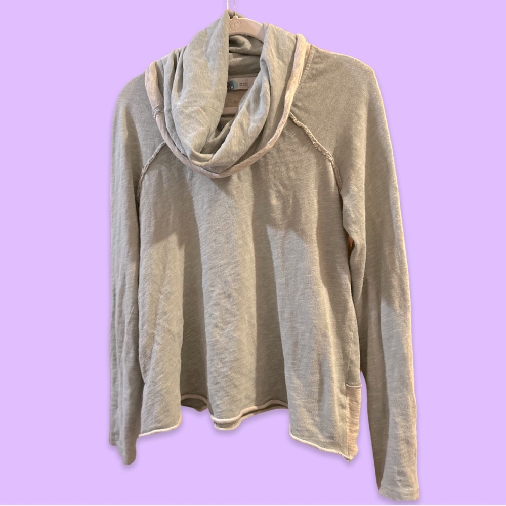 Free People | Beach Cocoon Cowl Pullover | Heather Green | Size XS/S